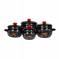 Zománcozott POT SET 8CZ Chili Black